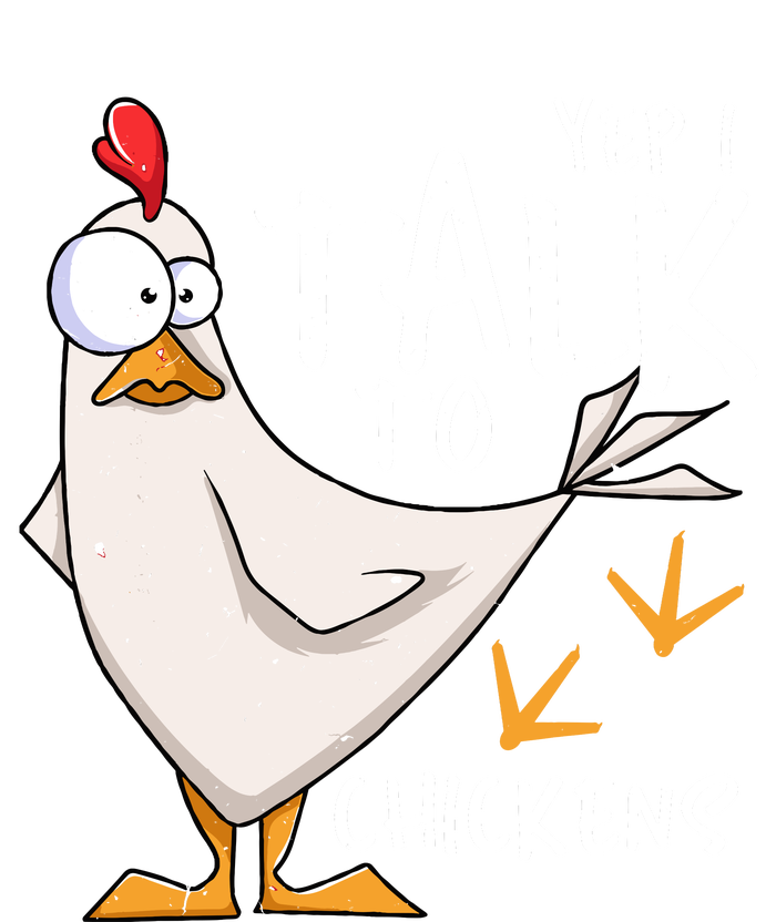 Yep I Talk To Chickens Chicken Lovers Chick Whisperers Women's Crop Top Tee