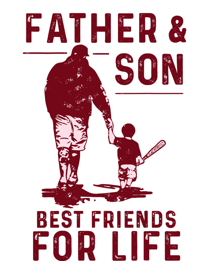 Father And Son Best Friends For Life Baseball Player Dad Son Premium T-Shirt