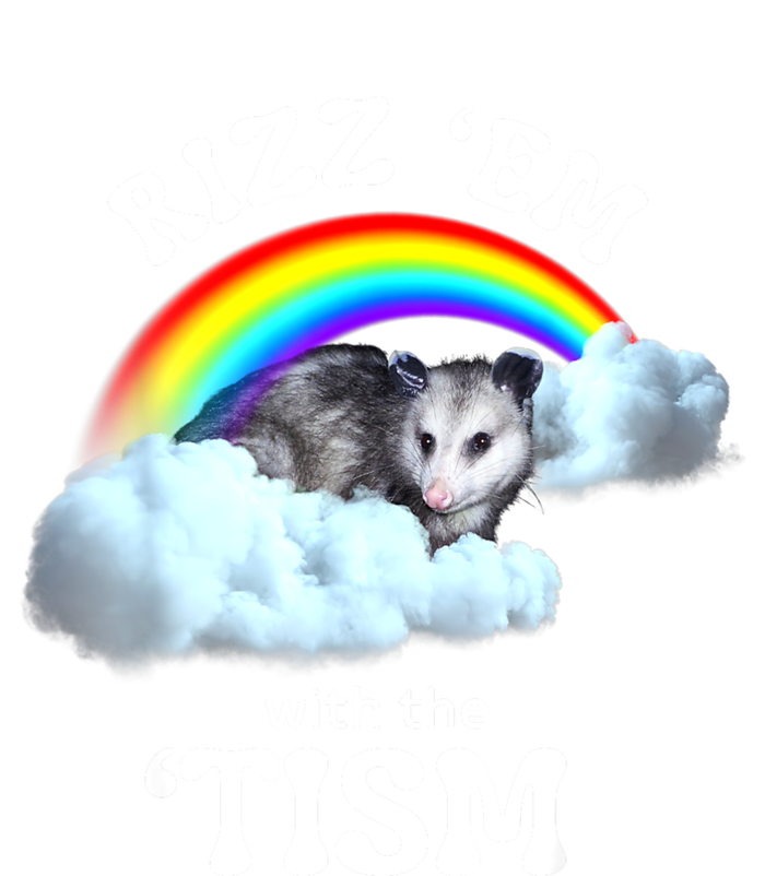 Autism Funny Rizz Em With The Tism Meme Autistic Opossum Magnet