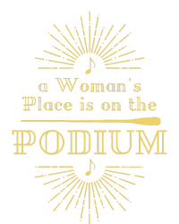 A Woman Place Is On The Podium Vintage Look Women's Racerback Tank