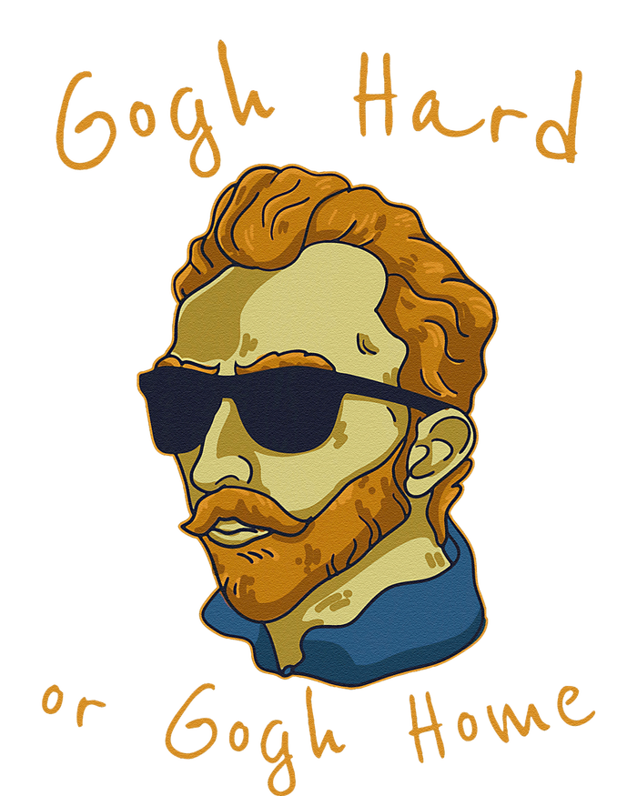 Vincent Van Gogh Hard Or Go Home Artist Humor Pun Metallic Star Ornament