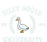 Funny Silly Goose University Funny Gift For Guys 7-Panel Snapback Hat