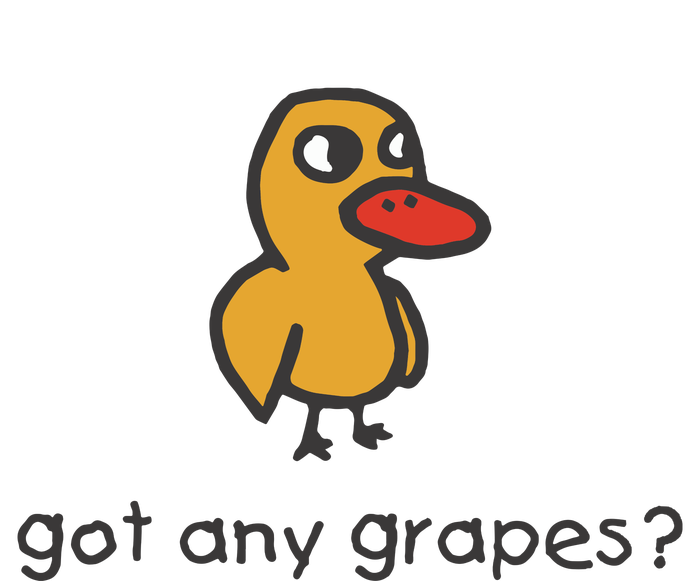 Embroidered Got Any Grapes Duck Tall T-Shirt