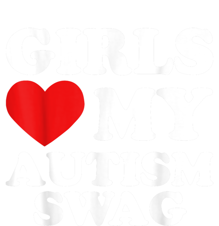 Girl Love My Autism Swag Funny Girl Heart Autism Awareness Kids Hoodie