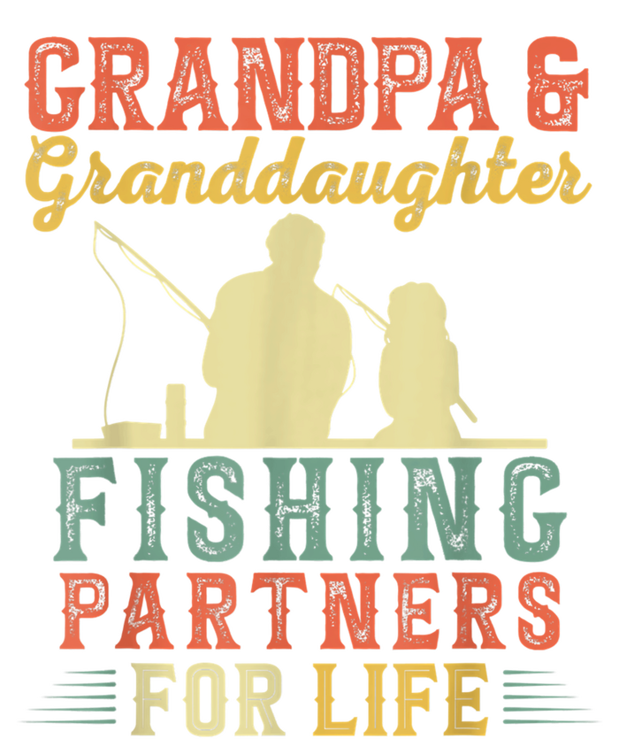 Vintage Retro Grandpa And Granddaughter Fishing Partners Women's Long Sleeve Flannel Pajama Set 