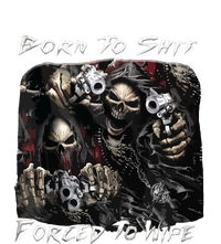 Born To Shit Forced To Wipe Funny Meme Zip Tote Bag