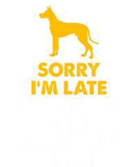 Sorry IM Late My Great Dane Was Sitting On Me Great Dane Metallic Star Ornament