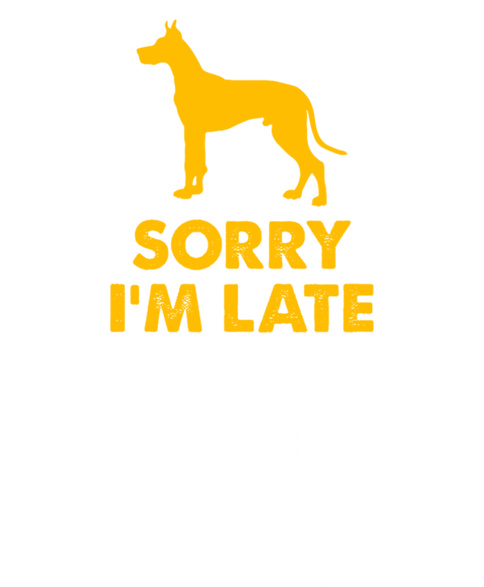 Sorry IM Late My Great Dane Was Sitting On Me Great Dane Metallic Star Ornament