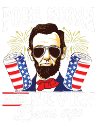 Four Score And 7 Beers Ago 4th Of July Drinking Like Lincoln Sweatshirt Cinch Pack Bag