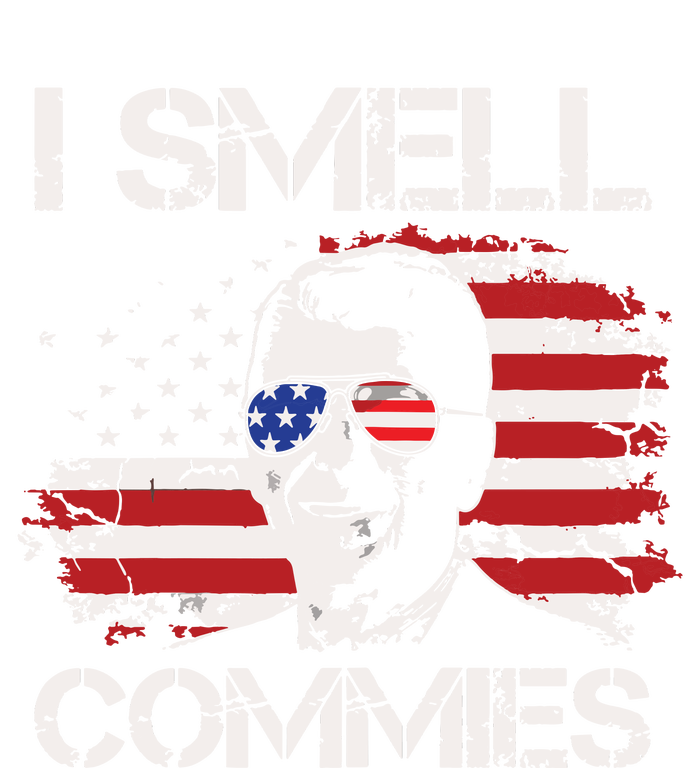 Vintage American Flag Funny Political I Smell Commies T-Shirt