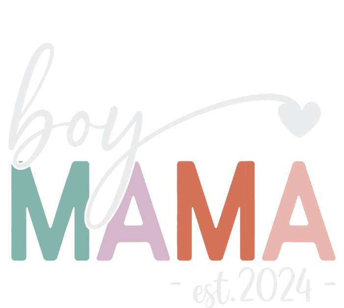 Boy Mama Est 2024 Boy Mom Pregnancy Mom To Be New Mama 2024 USA-Made Doggie Bandana