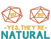 Yes TheyRe Natural 20 D20 Dice Funny Rpg Gamer Valucap Bio-Washed Visor