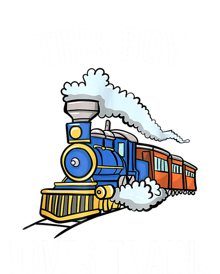 This Boy Loves Trains Gift Train Wagon Lover Gifts Womens California Wash Sweatshirt