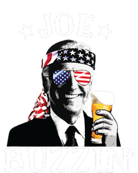 Joe Buzzin Patriotic July 4th Drinking President Joe Biden Bumper Sticker