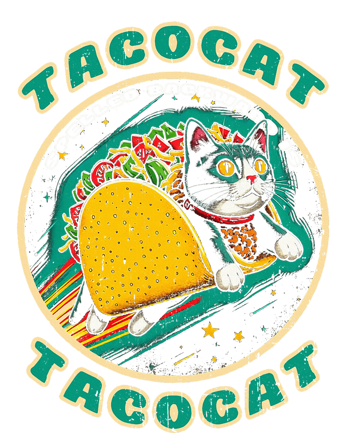 Retro Tacocat Spelled Backward Is Tacocat Funny Cat  Tote Bag