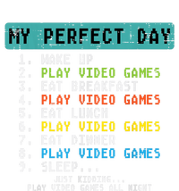 My Perfect Day Play Video Games Funny Gamer Valucap Bio-Washed Visor