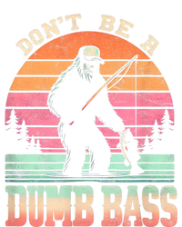 Funny Retro Dont Be A Dumb Bass Fishing Sasquatch Button