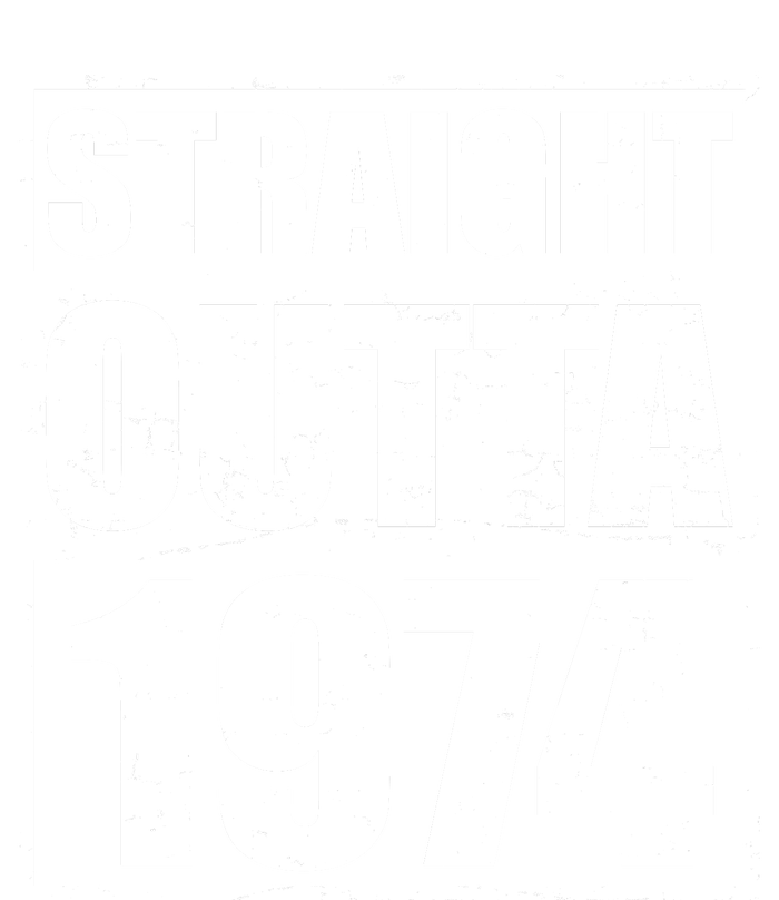 Straight Outta 1974 50th Birthday Tie-Dye Long Sleeve Shirt