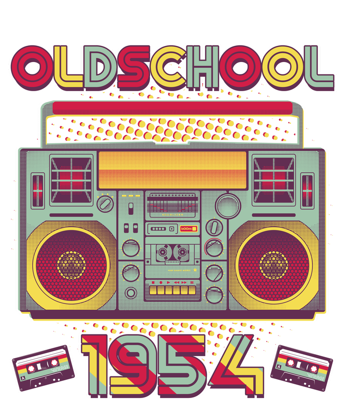 Oldschool Boombox 1954 70th Birthday Toddler Hoodie