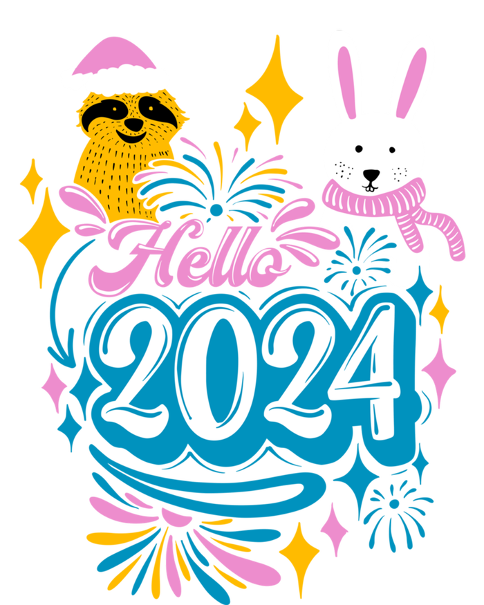 Hello 2024 Gift Kids Long Sleeve Shirt