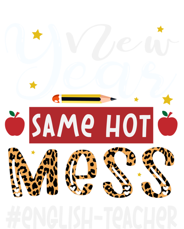 New Year Same Hot Mess English Teacher New Year Gift Sustainable Knit Beanie