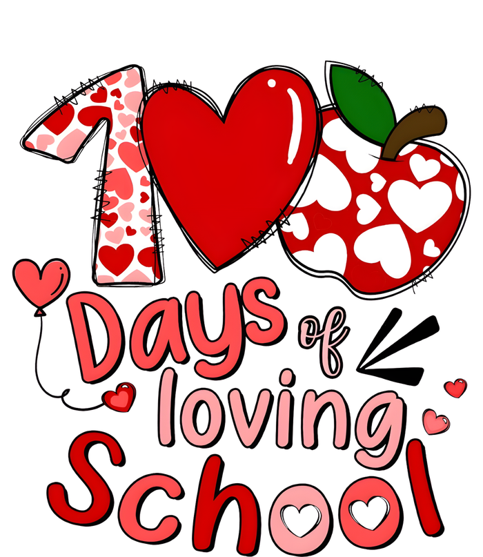 100 Days Of Loving School Groovy Cute Teacher Valentine Adult Drive Performance Visor