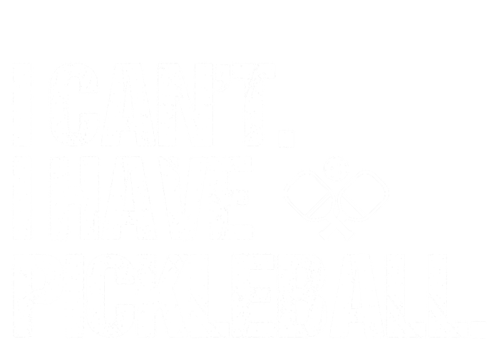 Funny Pickleball I Cant I Have Pickleball Cute Sport Gift Women's Long Sleeve Flannel Pajama Set 