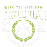 Twin Dad Est 2024 Twin Dad To Be Gifts New Daddy Viii Ladies Long Sleeve Shirt