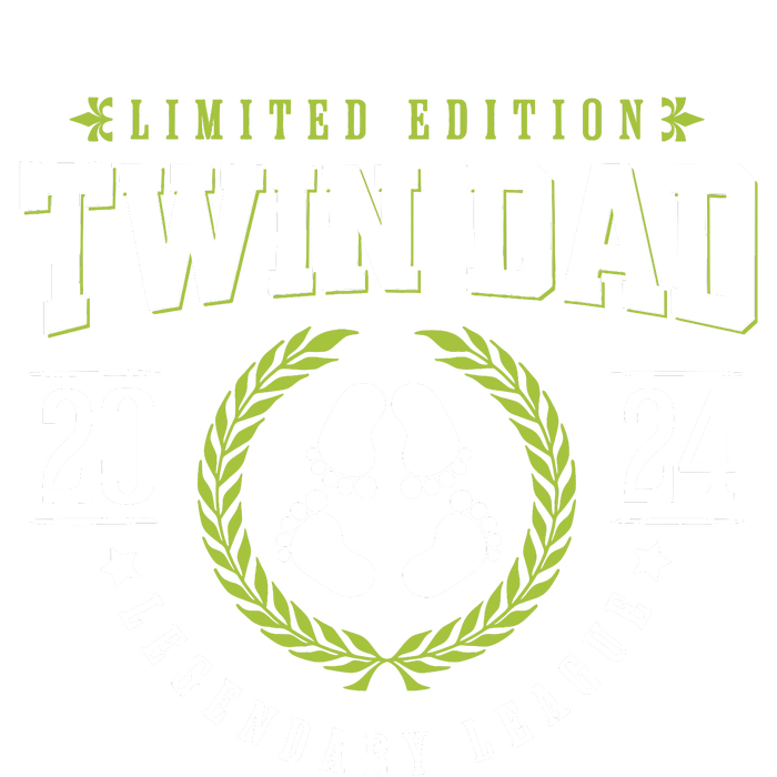 Twin Dad Est 2024 Twin Dad To Be Gifts New Daddy Viii Ladies Long Sleeve Shirt