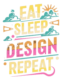 Funny Quote Eat Sleep Design Repeat T-Shirt