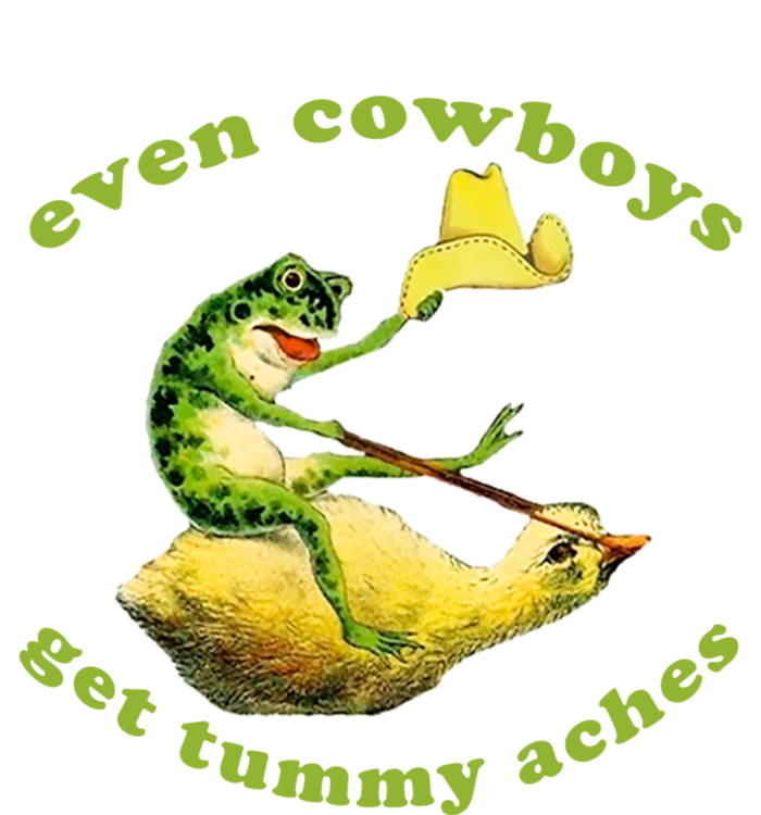 Even Cowboys Get Tummy Aches Frog Wearing Cowboy Hat T-Shirt