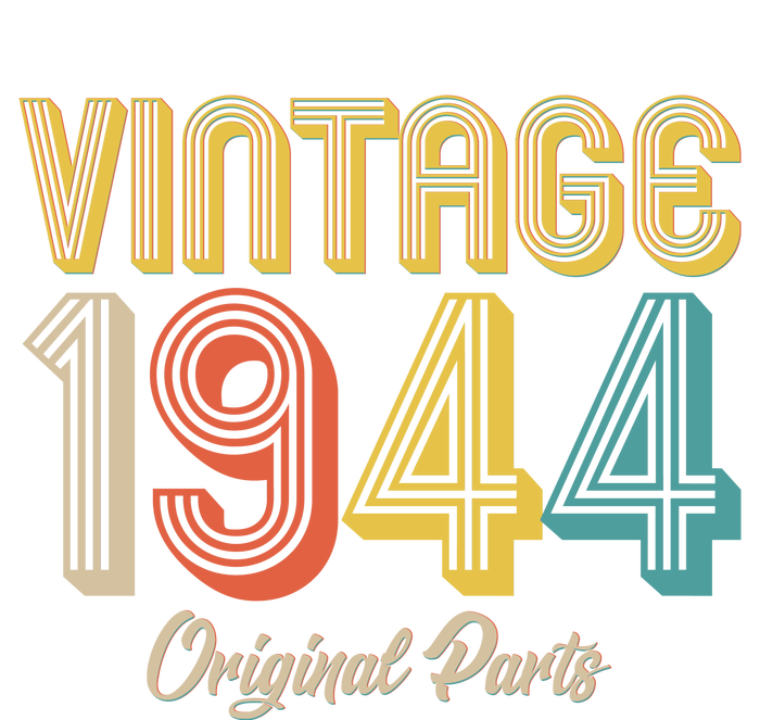 Vintage 1944 Original Parts 80th Birthday T-Shirt