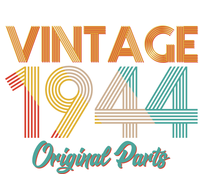 Vintage 1944 Original Parts 80th Birthday T-Shirt