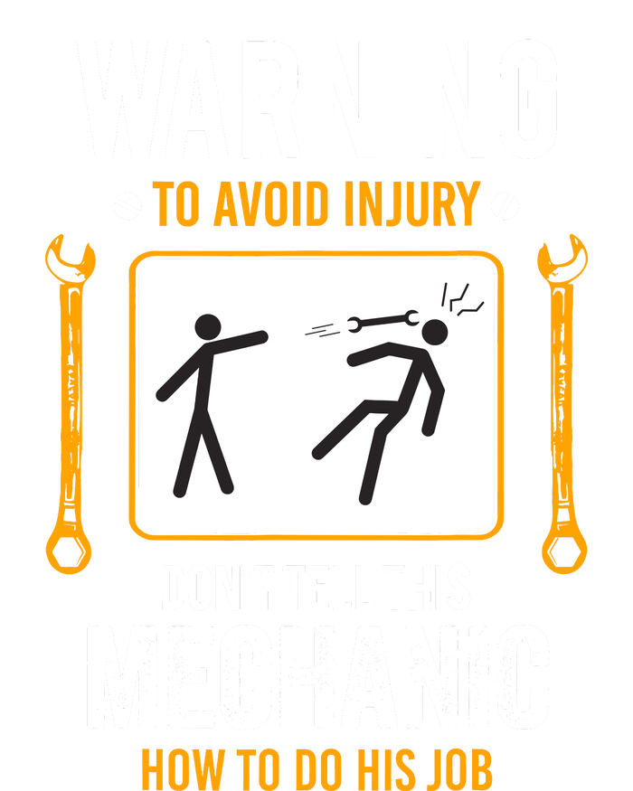 Funny Auto Mechanic Warning To Avoid Injury Mechanic Tall Hoodie