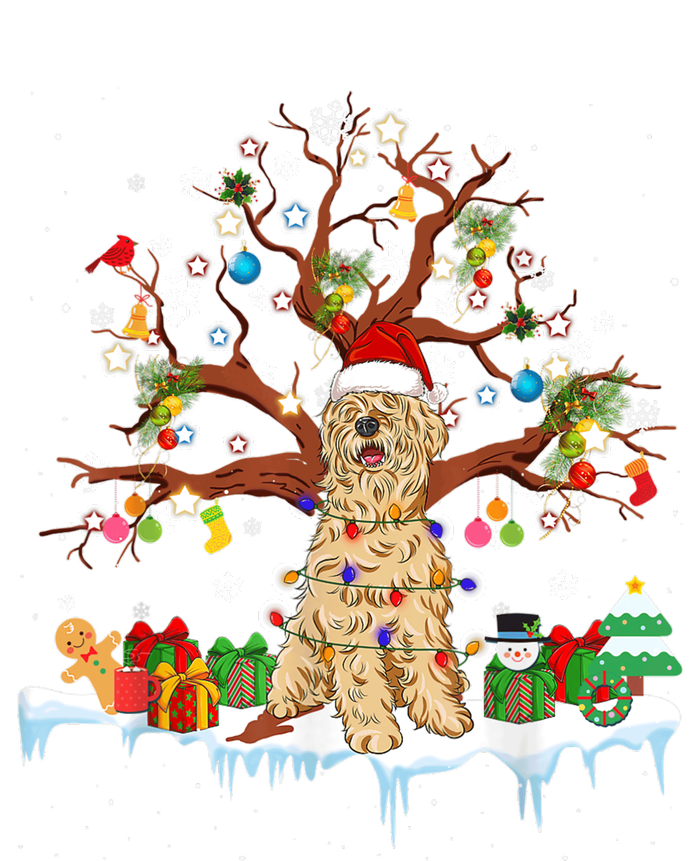 Santa Soft Coated Wheaten Terrier Dog Wearing Christmas Hat PosiCharge Competitor Tank