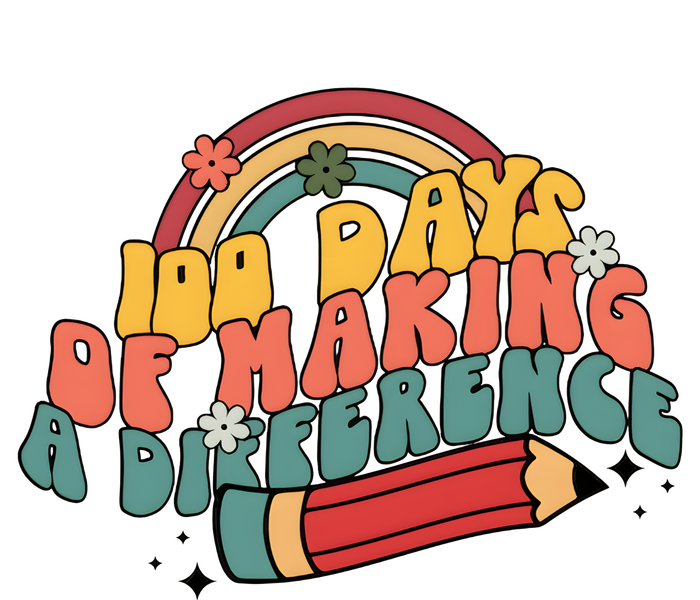 100 Days Of Making A Difference Happy 100 Days Long Sleeve Shirt