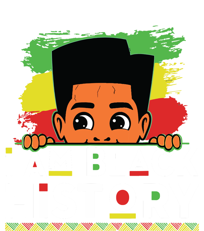 I Am Black History For Boy Black History Month Kids Long Sleeve Shirt