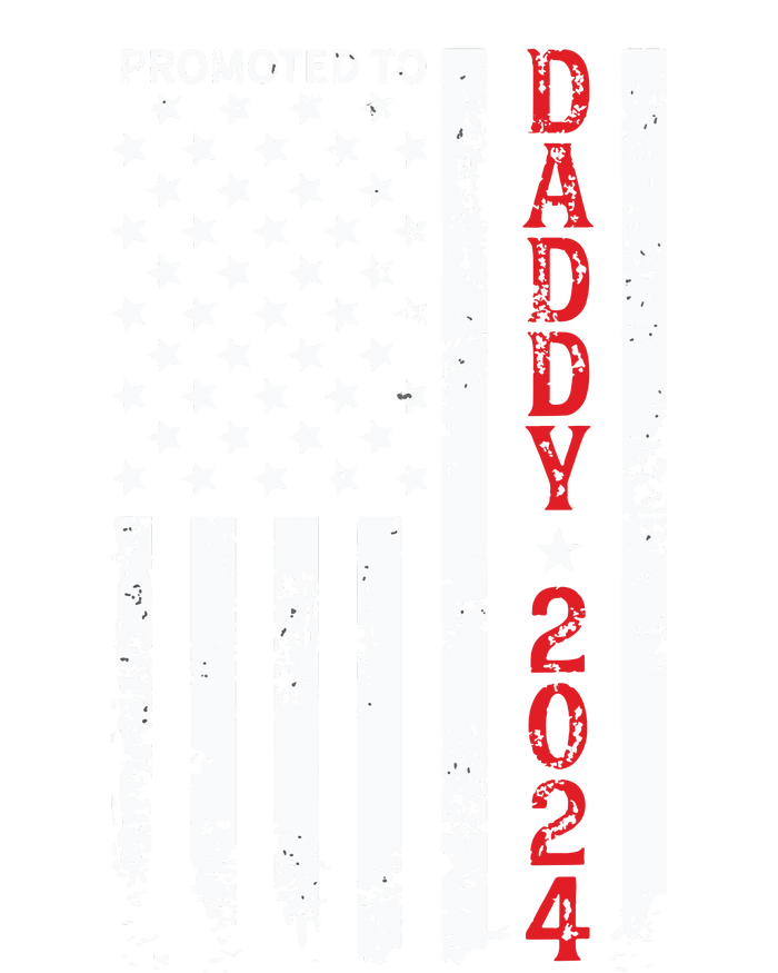 Patriotic Promoted To Daddy Est 2024 First Time Dad Cooling Performance Crew T-Shirt