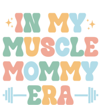 In My Muscle Mommy Era Groovy Women's V-Neck T-Shirt