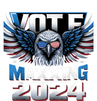 Eagle With American Flag Glasses Vote Maxing 2024 T-Shirt