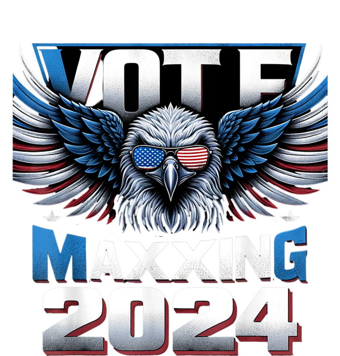 Eagle With American Flag Glasses Vote Maxing 2024 T-Shirt