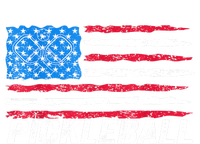 Amerrica Flag Pickleball Lover Pickle Ball Patriotic Pickleball Gift Cooling Performance Crew T-Shirt