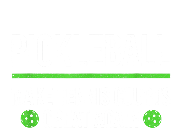 Funny Dink Player Pickleball Make Tennis Courts Great Again Gift Full-Length Apron With Pockets