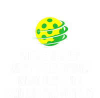 Cool Pickleball Whose Serve Whats The Score Funny Pickleballs Gift Women's Tri-Blend 3/4-Sleeve Raglan Shirt