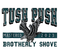 The Tush Push Eagles Brotherly Shove Drawstring Bag