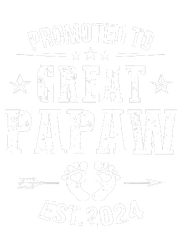 Promoted To Great Papaw Est 2024 Soon To Be Papaw High Crown Mesh Back Trucker Hat