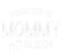 Promoted To Mommy 2024 Soon To Be Mama Funny New Mom Women's Long Sleeve Flannel Pajama Set 