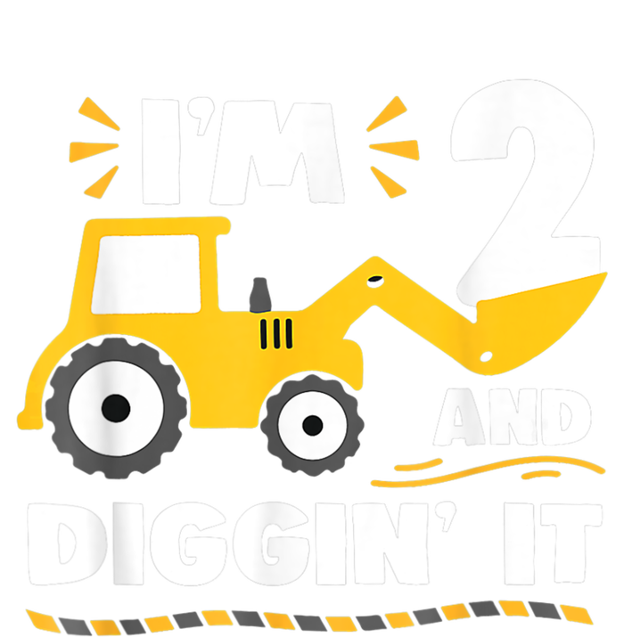 Construction Excavator 2 Years Old 2nd Birthday Boy Gift Women's T-Shirt