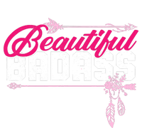 Beautiful Badass | Wo Empowerment Pink Womens CVC Long Sleeve Shirt