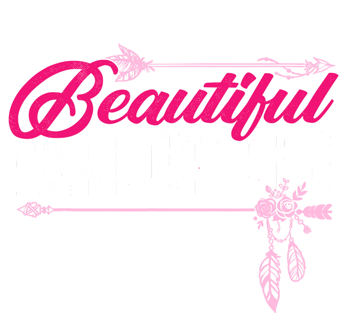 Beautiful Badass | Wo Empowerment Pink Womens CVC Long Sleeve Shirt